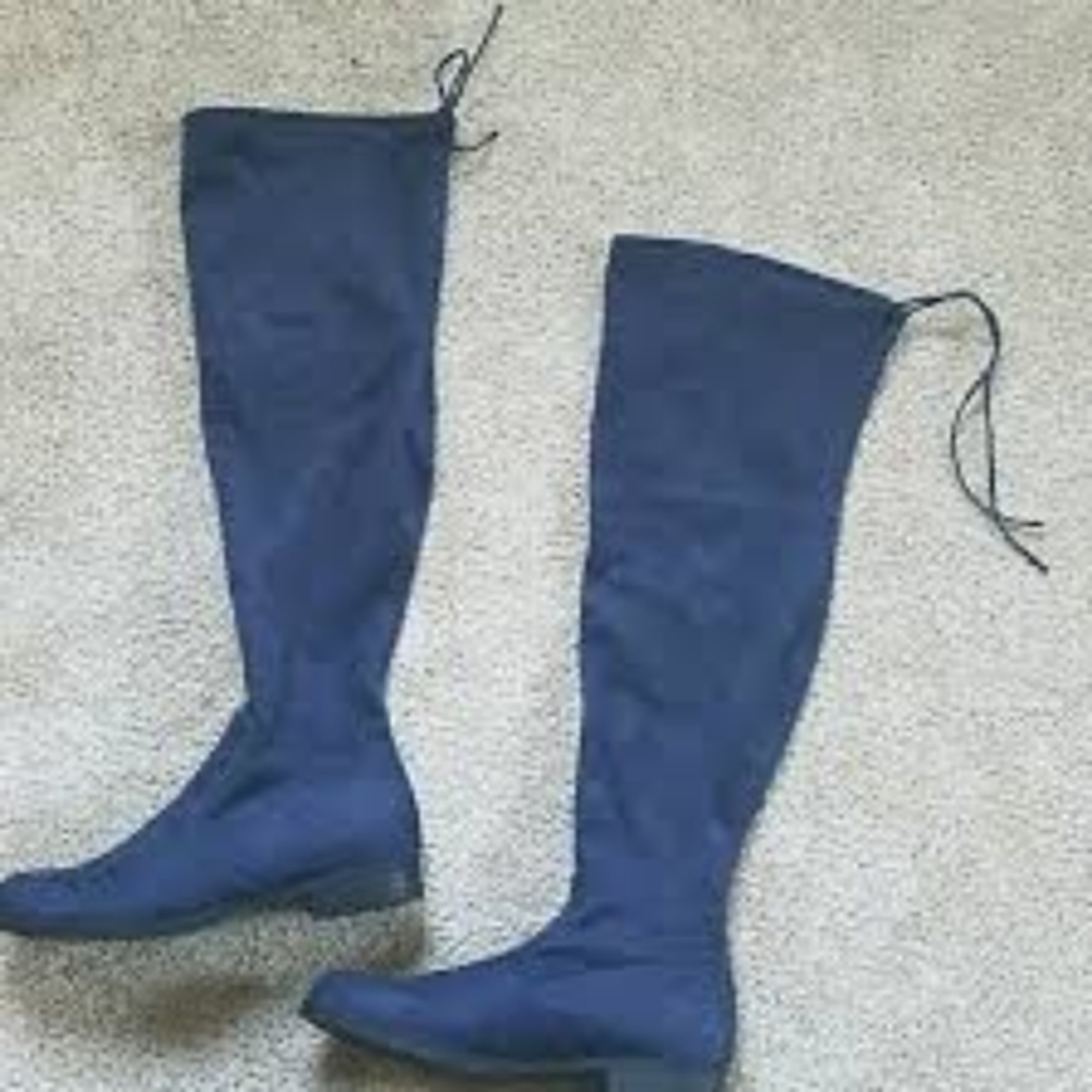 UNISA Mayzii Stretch Over The Knee Boot in Navy